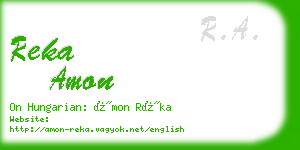 reka amon business card